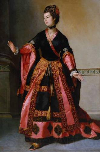 Tilly Kettle Portrait of Mrs Yates as Mandane in `The Orphan of China France oil painting art